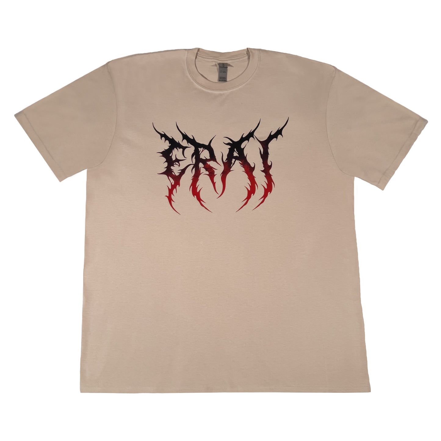 Кремова футболка гурту ERAI спереду