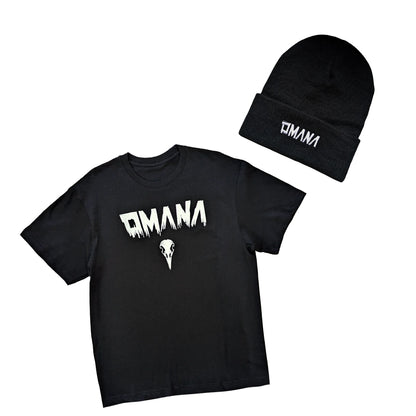 Комплект Футболка "Коли серце твоє горить" + Шапка OMANA