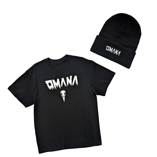 Комплект Футболка "Коли серце твоє горить" + Шапка OMANA