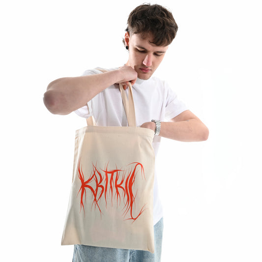 Торба "квітKILLS" Квіткіс з Червоним принтом зблизька