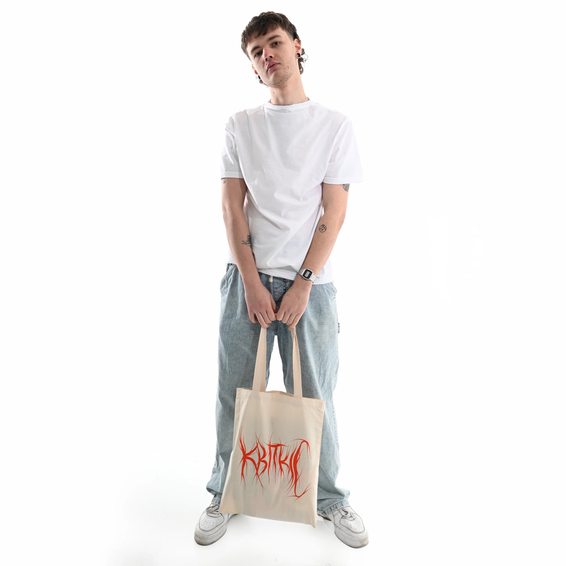 Торба "квітKILLS" Квіткіс з Червоним принтом вживу