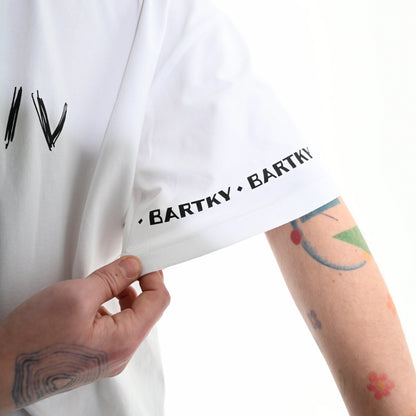 Футболка "Zlospiv" Bartky Біла принт на рукаві