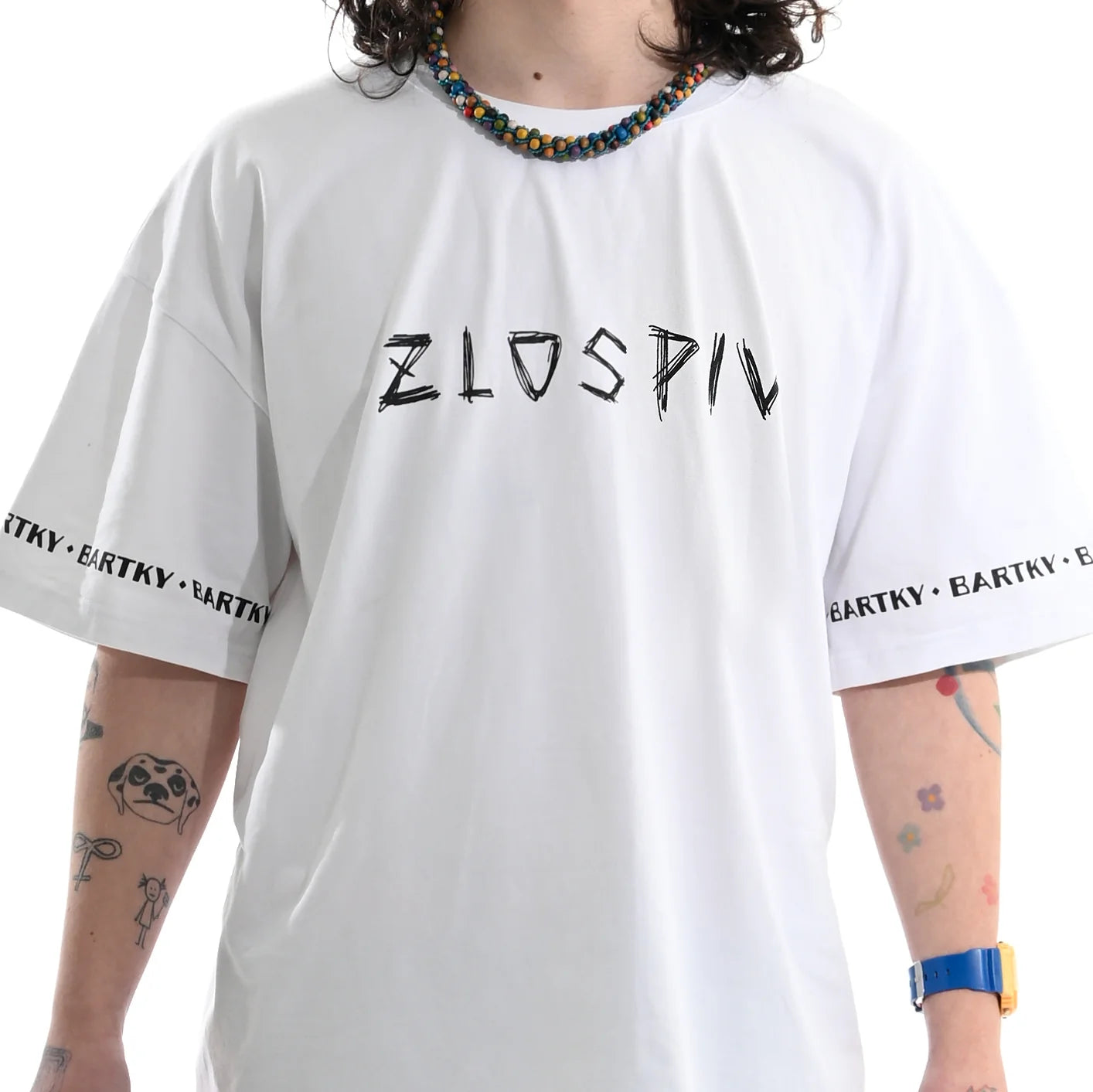 Футболка "Zlospiv" Bartky Біла передній принт
