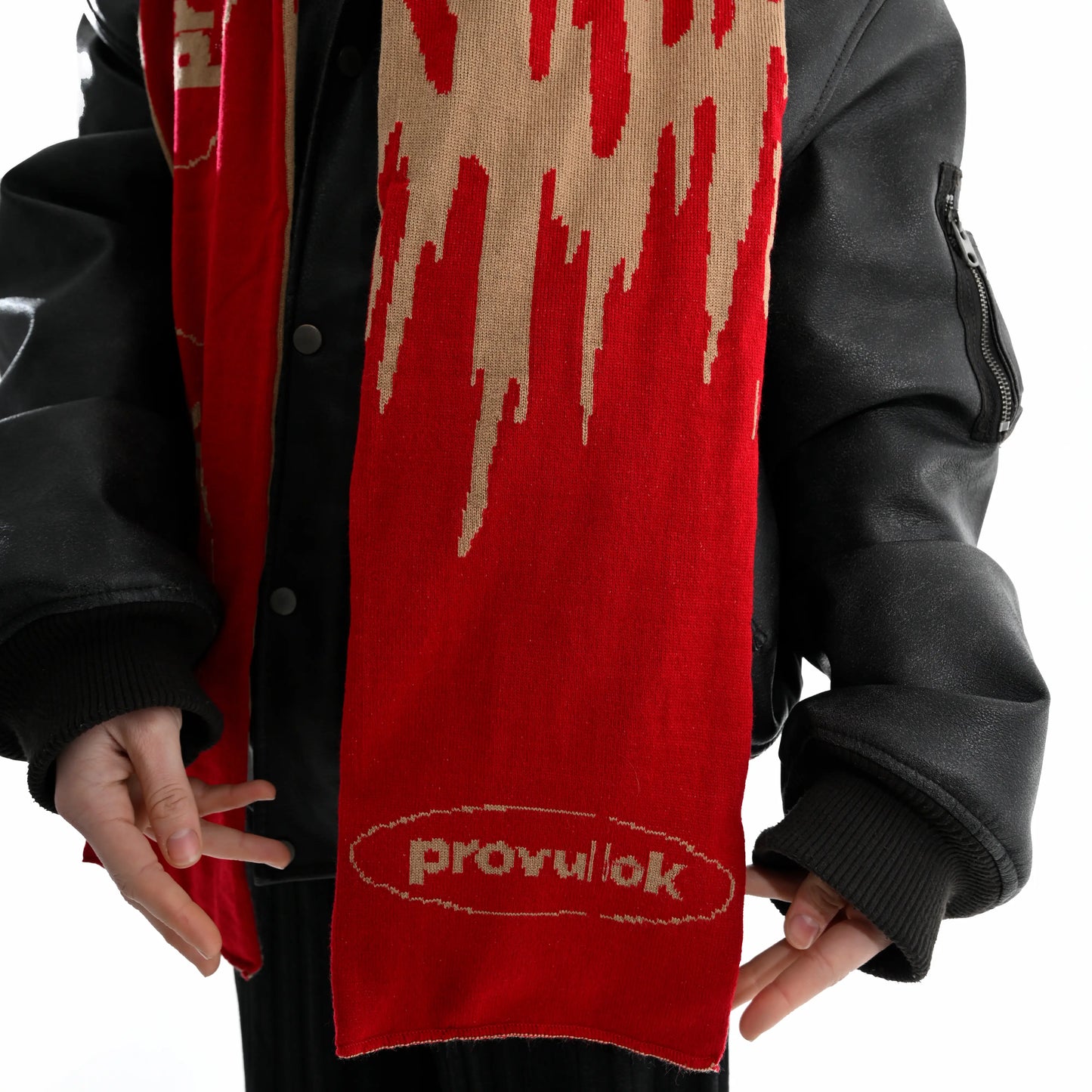 Шарф provulok Піщано-багряний