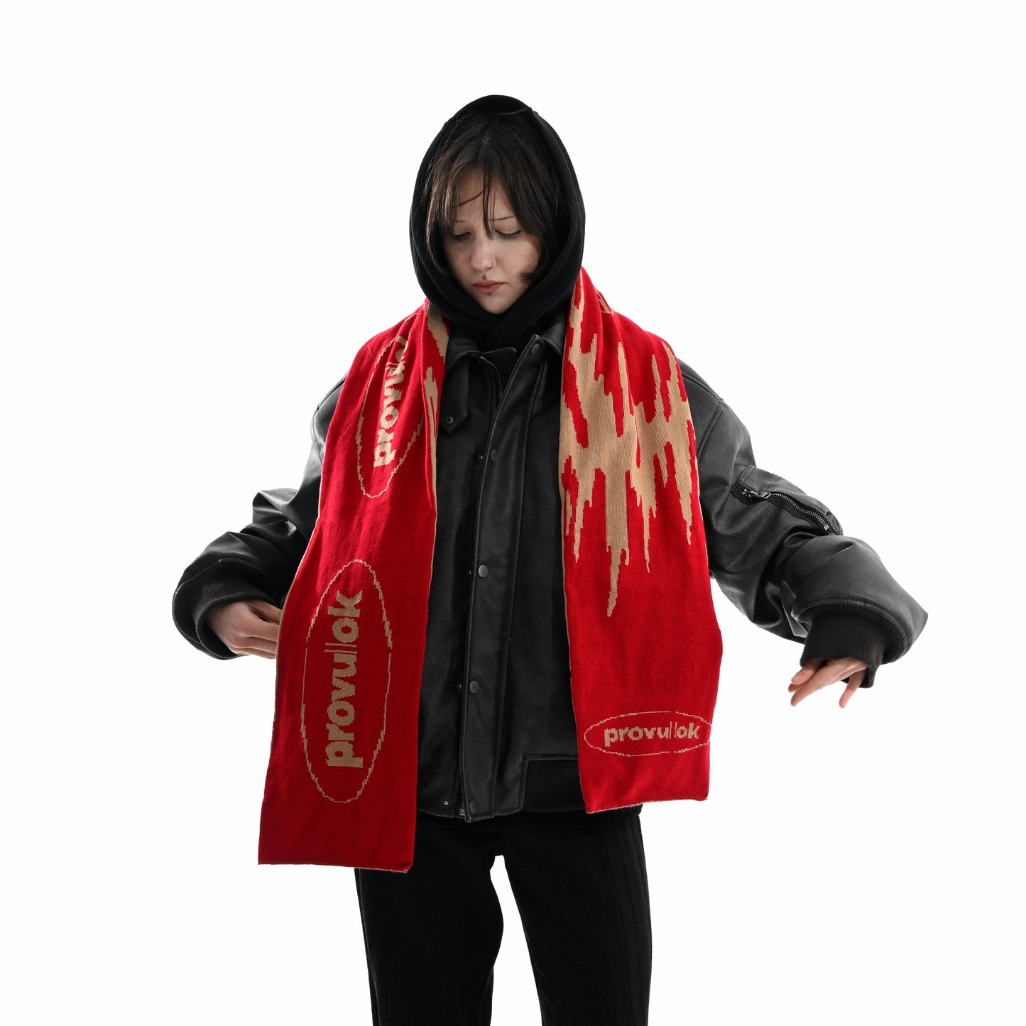 Шарф provulok Піщано-багряний