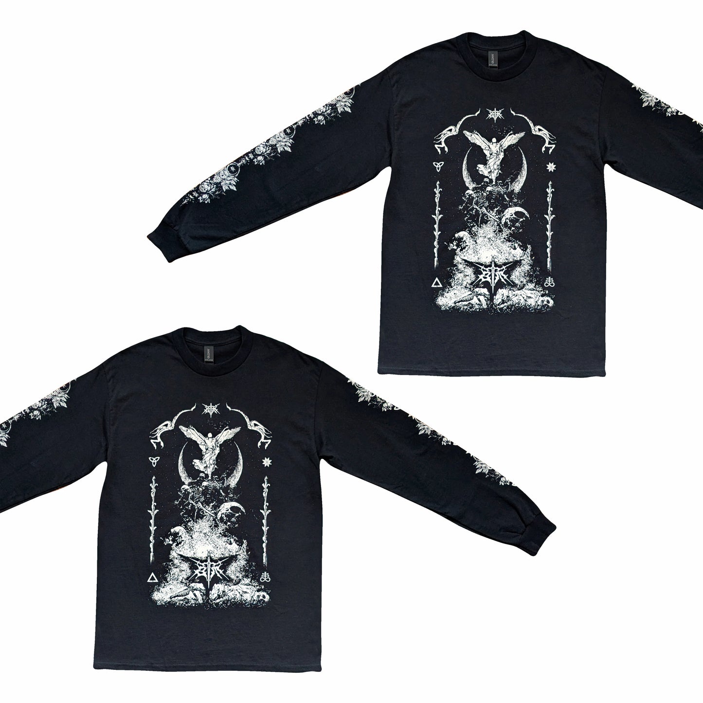 Лонгслів "Ритуал" Burned Time Machine розгорнутий