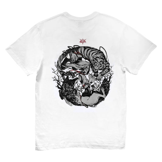 Футболка "Лапки" Burned Time Machine ззаду