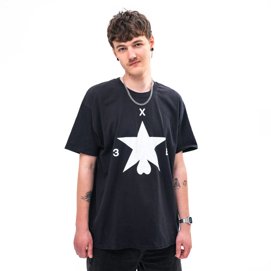 Футболка ХЗВ "Зірка з яйцями" Чорна