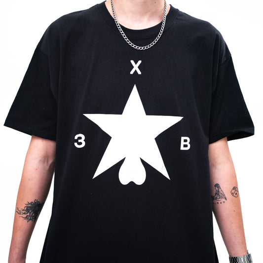 Футболка ХЗВ "Зірка з яйцями" Чорна