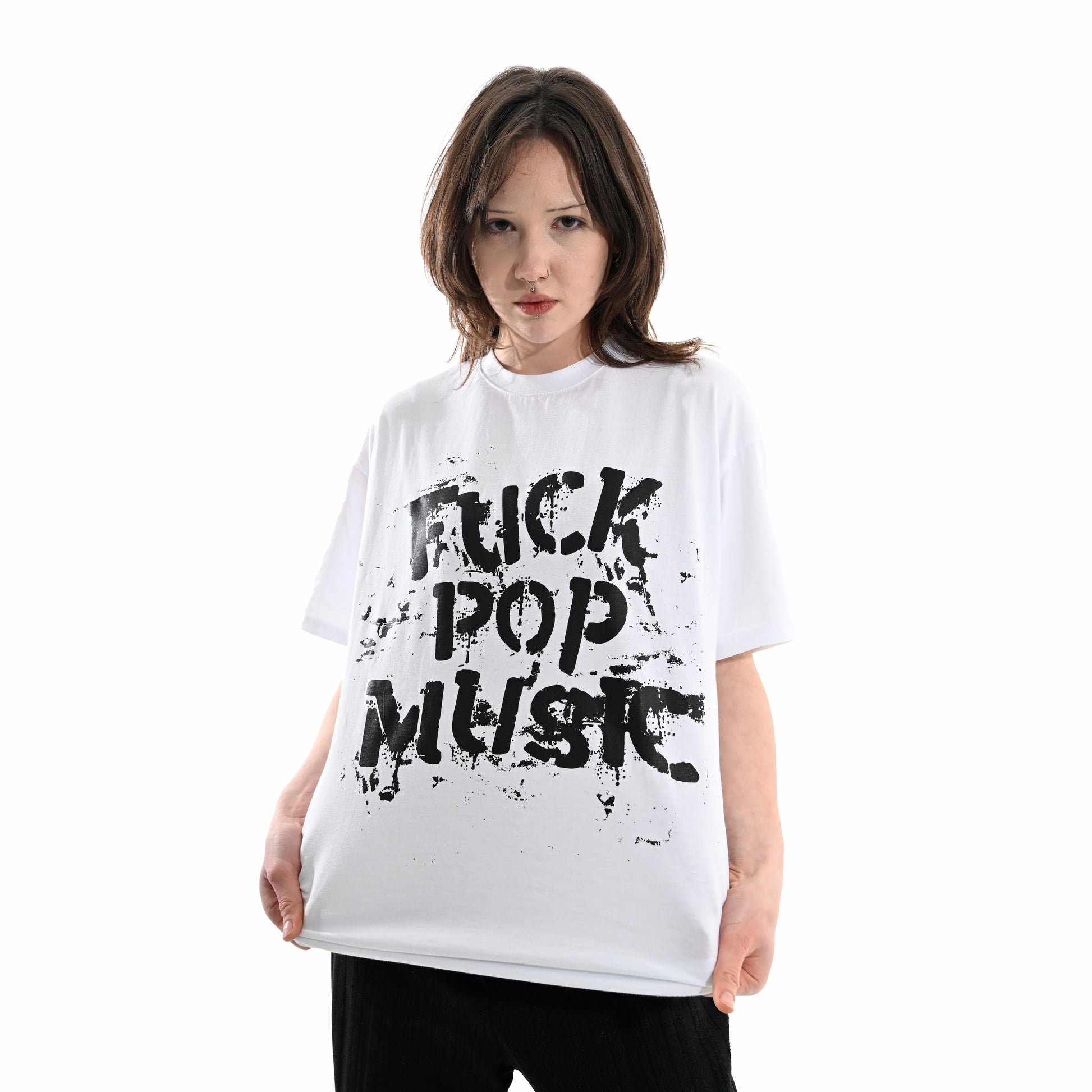 Футболка «Fuck Pop Music» Olyaska