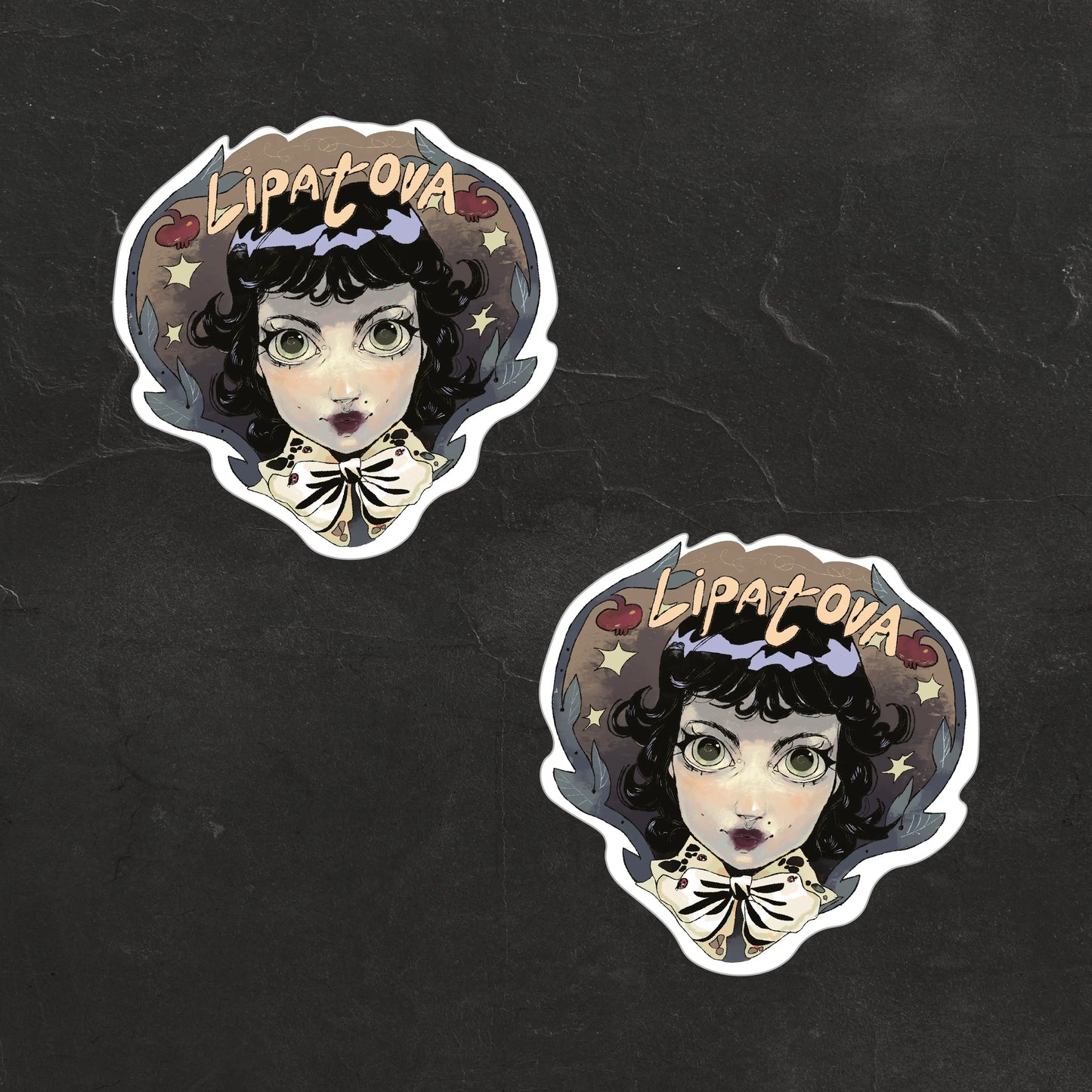 Стікер Lipatova на поверхні