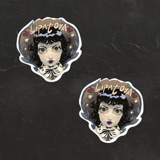 Стікер Lipatova на поверхні