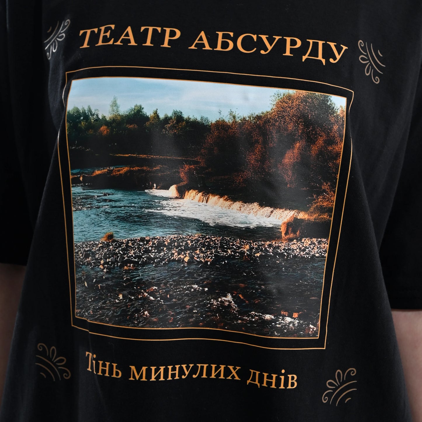 Футболка "Тінь минулих днів" Театр Абсурду зблизька