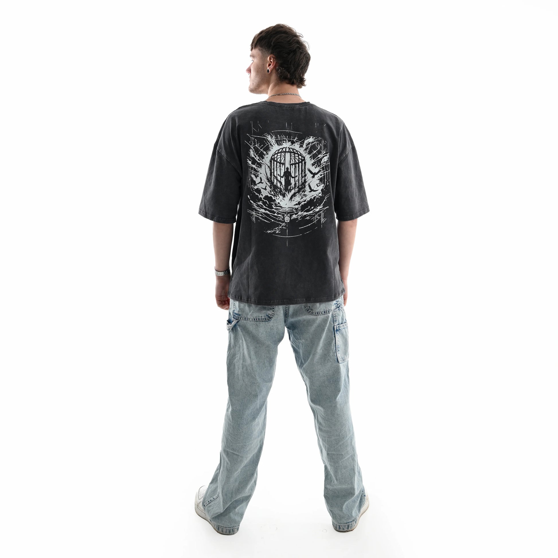 Футболка "Cage/Кейдж" BLIND8 вживу ззаду