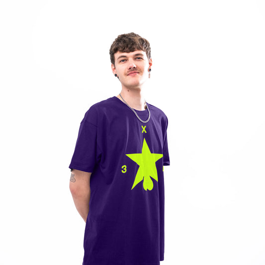 Футболка ХЗВ "Зірка з яйцями" Фіолетова