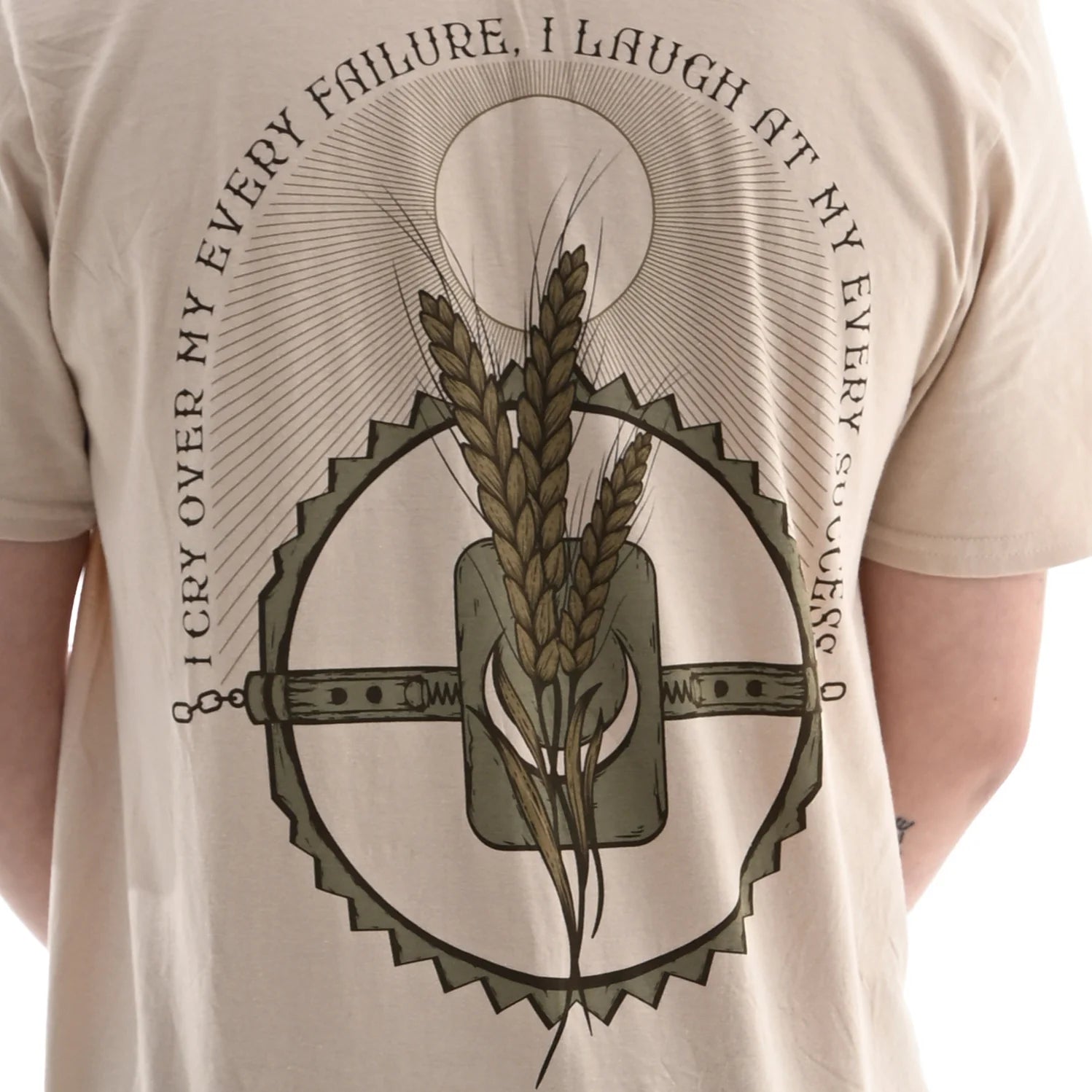 Футболка "WHEAT" Vøvk принт ззаду