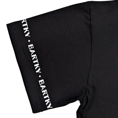 Футболка "Zlospiv" Bartky Чорна принт на рукавах